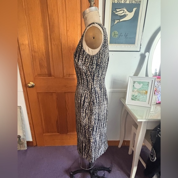 Talbots sleeveless leaf-print Midi Dress - Picture 4 of 8